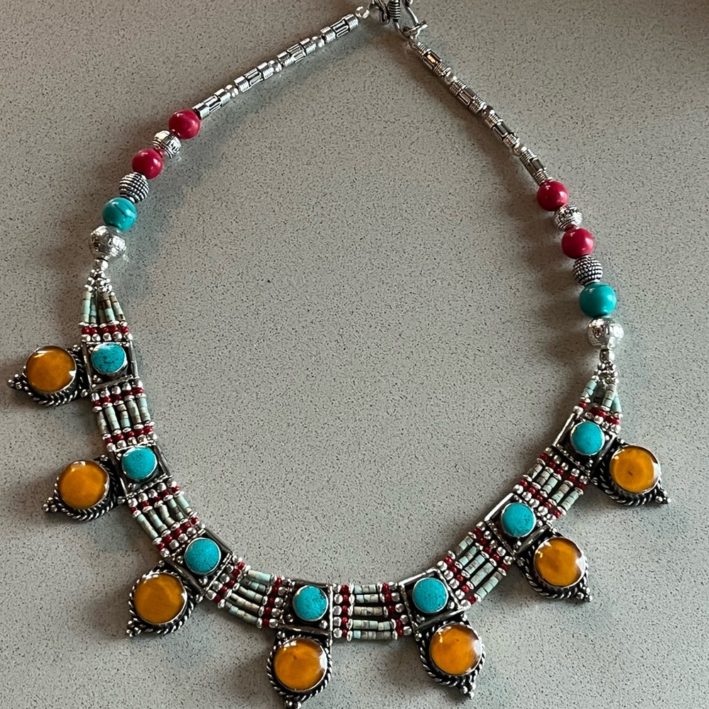 Nepali Beaded Necklace - 18”